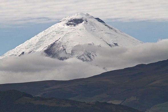 large snowy mountain