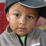 young boy with hat