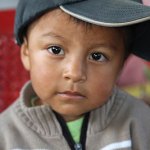 young boy with hat