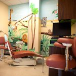 multiple dental chairs and computer