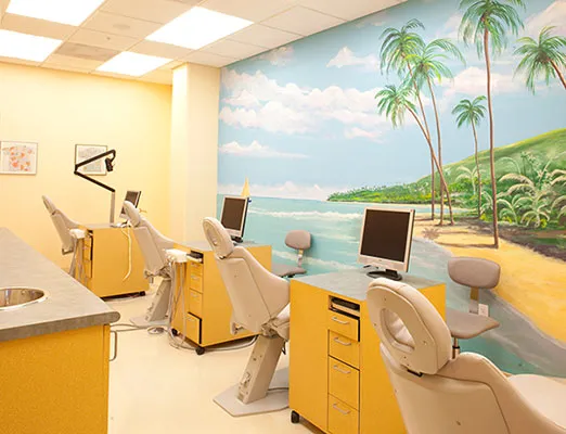 Dental suite with multiple chairs