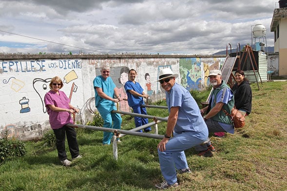 Dr. Vakili with a group of people