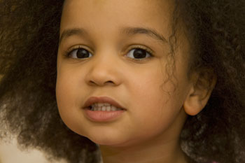 a smiling little girl
